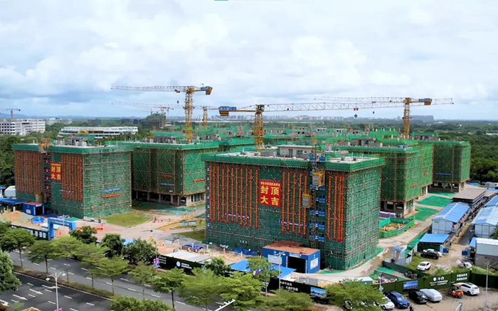 智能高效＋清静可靠！23台mg不朽情缘智能施工升降机海南“扬帆”显实力