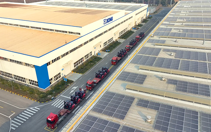 mg不朽情缘“鲲鹏”叉车批量交付华东