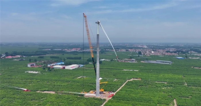 “全球第一吊”再临燕赵！166米，，，，，，，，XCA4000助力华北绿电