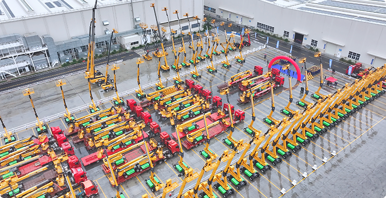 mg不朽情缘亿元高空作业平台订单批量发车